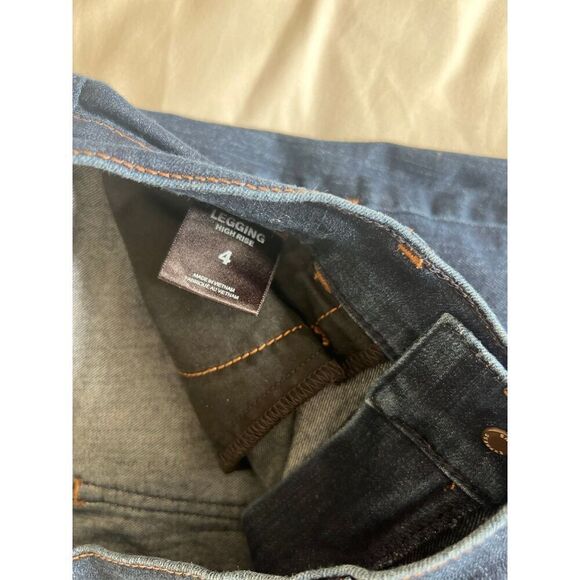 Express Legging High Rise Denim Jeans Dark Wash Skinny size 4/30” waist - Picture 3 of 4